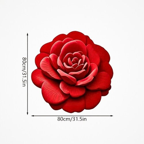 3D Flower Design Floor Mat