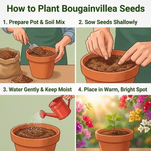 Mixed Color Bougainvillea Flower Seeds