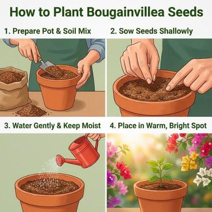 Mixed Color Bougainvillea Flower Seeds