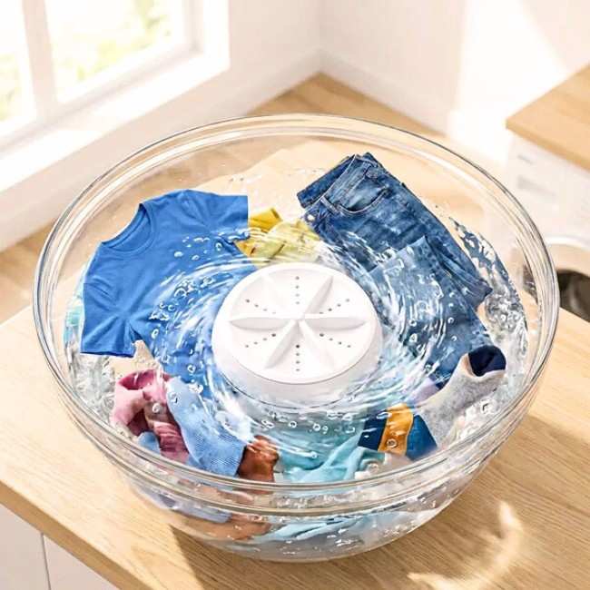 Portable Ultrasonic Mini Washing Machine