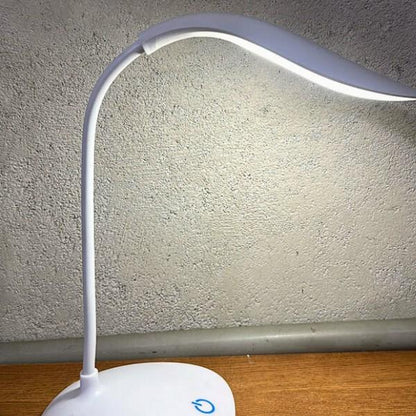 Touch-Control LED Study Lamp with Adjustable Neck and Rechargeable Battery