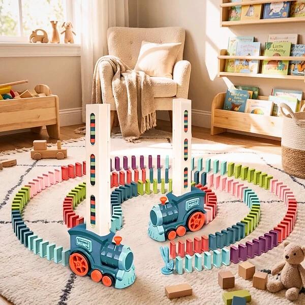 Train Toy Domino Set for Kids