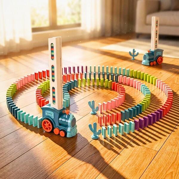 Train Toy Domino Set for Kids